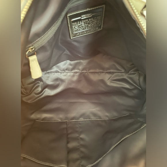 Like New Coach Poppy Metallica Glam Tote - Picture 5 of 8